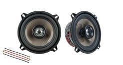 Audio System 130MM 65 watt RMS coaxiaal speaker + adapter kabel carbon-serie (2 stuks)