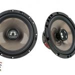 Audio System Carbon 165CO 70 watt RMS coaxiaal speaker + adapter kabel carbon-serie (2 stuks)