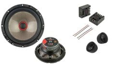 Audio System Carbon 165MM 80 watt RMS component speaker carbon-serie (2 stuks) + adapter kabels