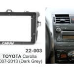Los 9-inch frame geschikt voor de Toyota Corolla 2007-2013 ( donker grijs)