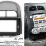 Los 10.1-inch frame geschikt voor de TOYOTA Passo , boon 2004-2010