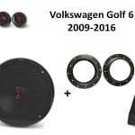 Volkswagen Golf 6 speakers + Subwoofer 200Watt Audio upgrade JBL 250W / 50Watt RMS + ringen