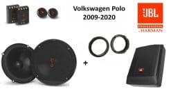 Volkswagen Polo speakers + Subwoofer 200Watt Audio upgrade JBL 250W / 50Watt RMS + ringen