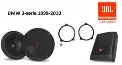 BMW 3-serie speakers + Subwoofer 200Watt Audio upgrade JBL 225W / 45Watt RMS + ringen