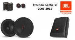 Hyundai Santa Fe speakers + Subwoofer 200Watt Audio upgrade JBL 250W / 50Watt RMS + ringen