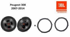 Peugeot 308 speakers + Audio upgrade JBL 225W / 45Watt RMS + ringen